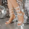 Sparkling Silver Heels